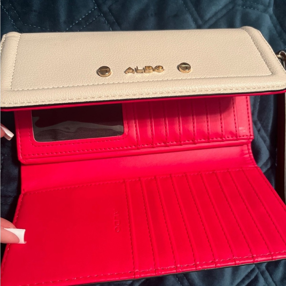 Aldo Cream And Tan Women's Bag Set - image 3